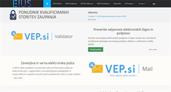 Desktop Screenshot of eius.si